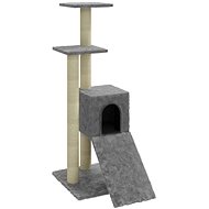VidaXL Cat scratching post with sisal posts light grey 92 cm - Cat Scratcher