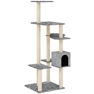 VidaXL Cat scratching post with sisal posts light grey 142 cm - Cat Scratcher