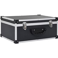 SHUMEE Aluminium, black case for 60 CDs - Gramophone Accessory