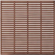 SHUMEE WPC slatted fence, 180 × 180 cm, brown - Fence Panel
