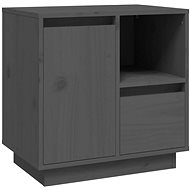 SHUMEE Bedside table grey 50 × 34 × 50 cm - Night Stand