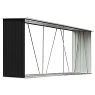SHUMEE Dřevník, ocel 330 × 84 × 152 cm - Dřevník