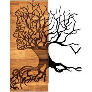 Wallity Muaz decorative wall accessory, walnut/black - Decoration