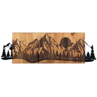 Wallity Decorative wall accessory Sunset, walnut/black - Decoration