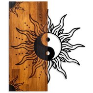 Wallity Decorative Wooden Wall Accessory Yin Yang - Decoration