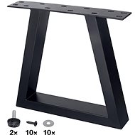 WALTECO Kovový rám kónický, 420 × 450 mm, černá barva - Nohy ke stolu