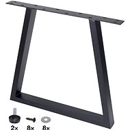 Walteco Kovový rám kónický, 730 × 780 mm, černá barva - Nohy ke stolu