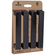 Walteco Set of furniture handles Torino 128 mm, ABS, mat black, 4 pcs - Grip Handle