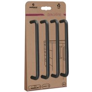 Walteco Set of furniture handles Gissi spacing 160 mm, mat black, 4 pcs - Grip Handle