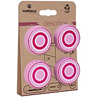 Walteco Set of furniture knobs, rings pink, diameter 40 mm, 4 pcs - Grip Handle