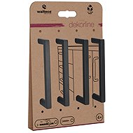 Walteco Set of furniture handles Prisma spacing 96 mm, mat black, 4 pcs - Grip Handle