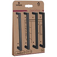 Walteco Set of furniture handles Prisma spacing 128 mm, mat black, 4 pcs - Grip Handle
