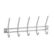 Walteco Hanger bar, 5 hooks, silver - Coat Hanger