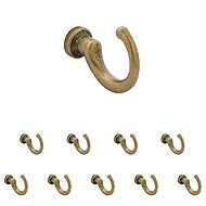 Walteco Brent I Hanger, Antique Brass, 10pcs - Coat Hanger