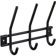 WALTECO Věšák nástěnný 3 háčky, výška 16 cm, černý - Coat Hanger