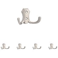Walteco Romana II Coat Hook, Matte Nickel, 5 pcs - Coat Hanger