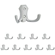 Walteco Romana II Coat Hook, Matt Chrome, 10pcs - Coat Hanger