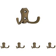 Walteco Romana II Hook, Antique Brass, 5pcs - Coat Hanger