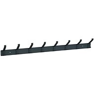Walteco Aluminium hanger bar with 8 hooks mat black - Coat Hanger