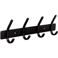 Walteco Hanger bar, 4 hooks, stainless steel, black - Coat Hanger