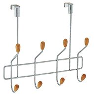 Walteco Door hanger with 4 hooks, hanging 40 mm, chrome - Coat Hanger