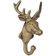 Walteco Hanger Deer, gold, cast iron - Coat Hanger