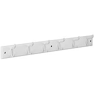Walteco Hanger rail, 685 × 70 mm, 6 hooks, white MDF + white - Coat Hanger