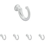 Walteco Brent II Coat Hook, Matt Chrome, 5pcs - Coat Hanger