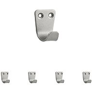 Walteco Small Hook, Matte Nickel, 5 pcs - Coat Hanger