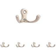 Walteco Romero II Coat Hook, Matte Nickel, 5pcs - Coat Hanger