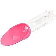 Waudog Silicone pet bottle strainer, pink - Travel Bowl for Dogs and Cats