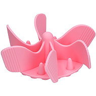 Eat Slow Live Longer Slow spiral bowl, pink - Dog Bowl