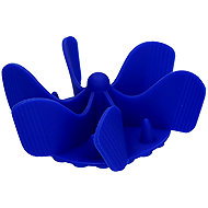 Eat Slow Live Longer Slow spiral bowl, blue - Dog Bowl