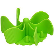 Eat Slow Live Longer Slow spiral bowl, green - Dog Bowl