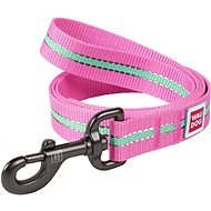 Waudog nylon leash Glow pink (122 cm / 2,5 cm) - Leash