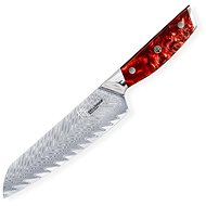Dellinger Santoku 7" Dellinger Resin Future Red - Kitchen Knife