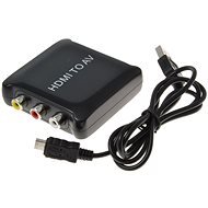 PremiumCord HDMI Konverter für Composite Signal und Stereo Sound - Adapter