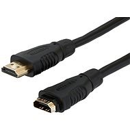 HDMI M - HDMI F, predĺženie 3m - Video kábel