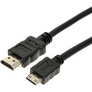ROLINE HDMI High Speed mit Ethernet, Verbindungskabel, (HDMI M Typ A<->HDMI M Mini Typ C) 2 m - Videokabel