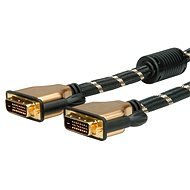 ROLINE Gold DVI dual link, ferity, 7,5 m - Video kábel