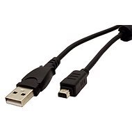 OEM USB-A 2.0 to miniUSB - OLYMPUS, 12pin, 2m, fekete - Adatkábel