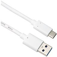 PremiumCord USB-C to USB 3.0 A (USB 3.1 Gen 2, 3A, 10Gbit/s) 0,5m, fehér - Adatkábel