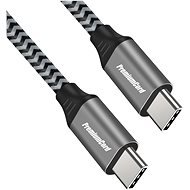 PremiumCord Cable USB-C M/M, 100W 20V/5A 480Mbps Cotton Braid 0.5m - Data Cable