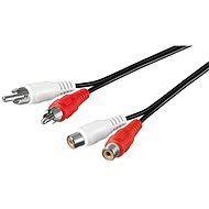 PremiumCord 2x cinch (M) - 2x cinch (F) 10m - Audio kábel