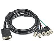 PremiumCord Monitor Cable for VGA 15 Male to 5x BNC Connectors, 2m - Data Cable