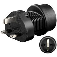 Goobay UK/EU Plug Adapter Black - Travel Adapter