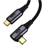 PremiumCord USB4™ Gen 3x2 40Gbps 8K@60Hz 240W Thunderbolt 3 zahnutý kabel 0,3 m - Data Cable