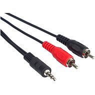 PremiumCord jack M 3,5 -> 2x cinch M, 1,5 m - Audio kábel