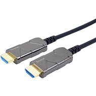 PremiumCord Ultra High Speed HDMI 2.1 optikai fiber kábel 8K@60Hz, 4K@120Hz, 10m aranyozott - Videokábel
