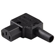 PremiumCord 230V/F mains connector 90 degrees IEC C13 - Connector